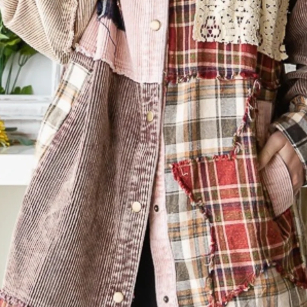 Patchwork Trench Coat
